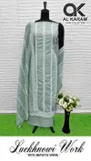 Lucknowi By Al Karam Pure Cotton Dress Material Wholesale In India
